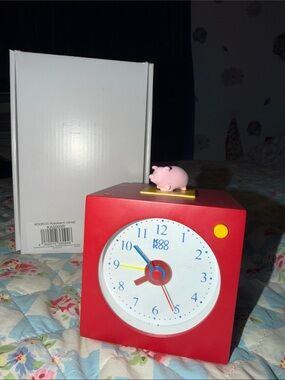 KooKoo Red Kids Animals Alarm Clock BRAND NEW